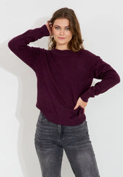 Tröja O-neck - Wine