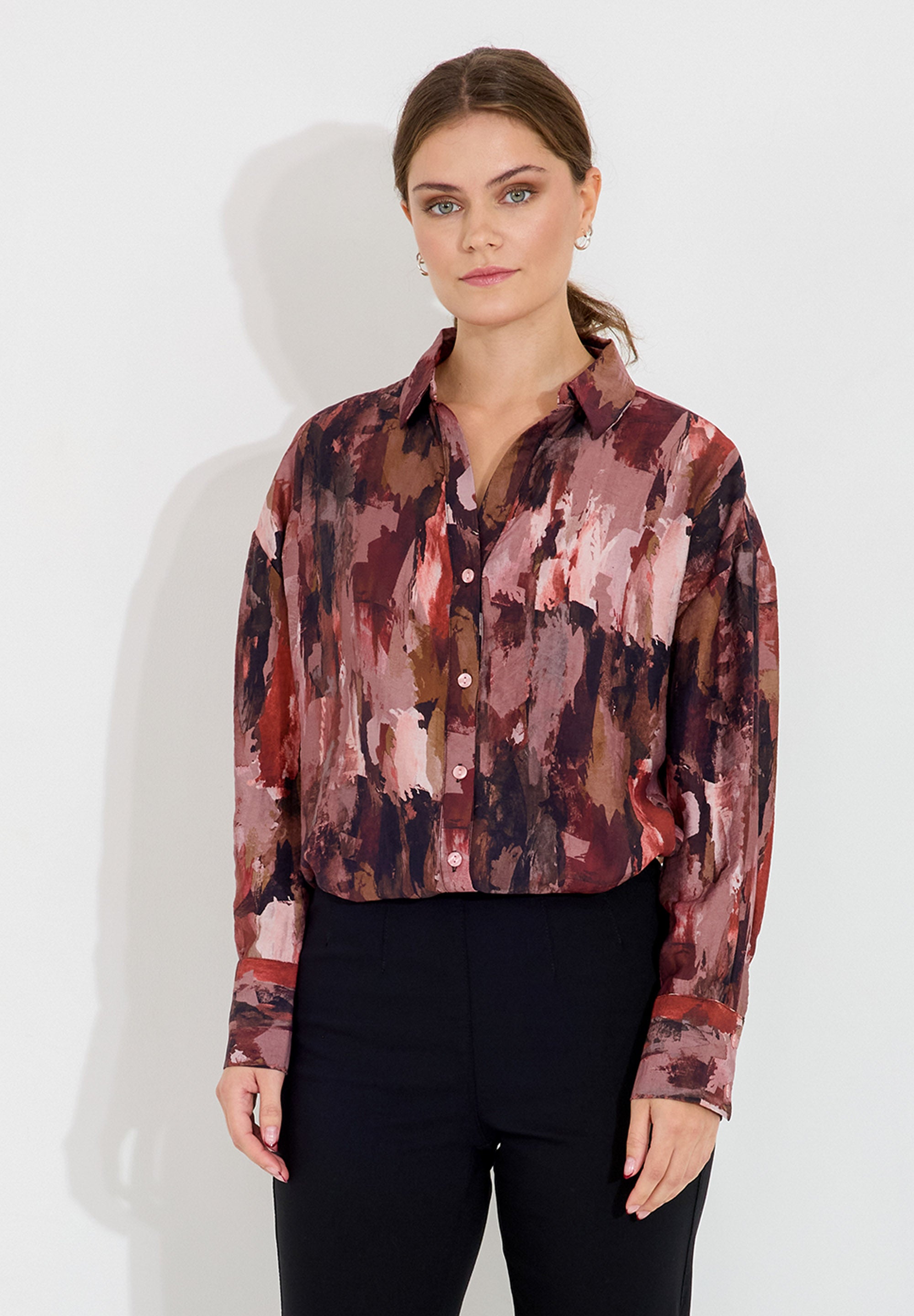 Blus med krage - Paintbrush