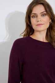 Tröja O-neck - Wine
