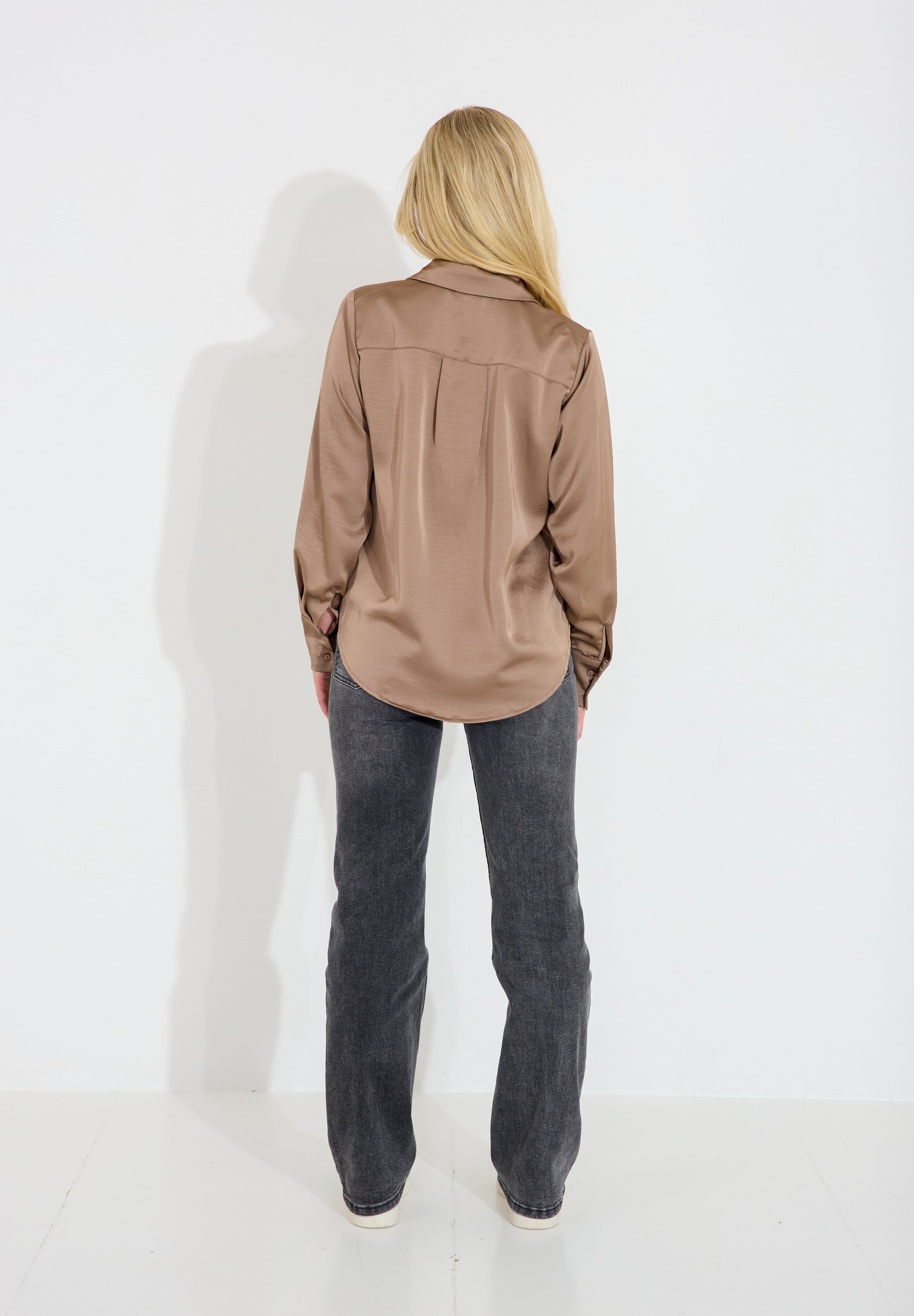 Satinsblus - Taupe