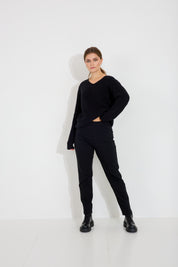 Tröja V-neck - Svart