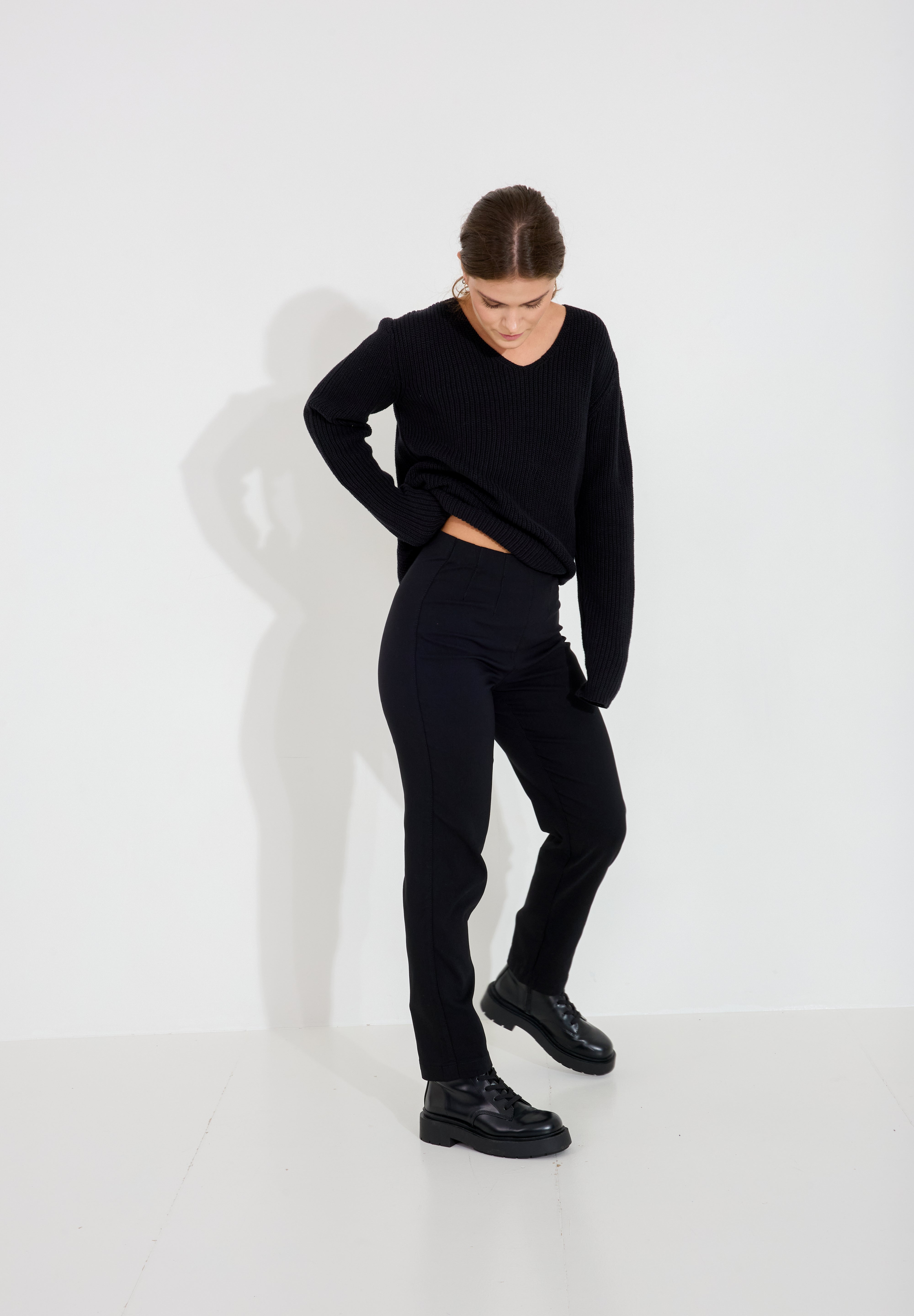 Tröja V-neck - Svart