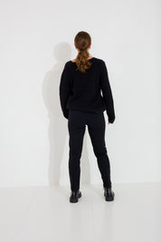 Tröja V-neck - Svart