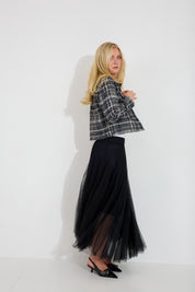 Kjol Tuille Mesh - Svart