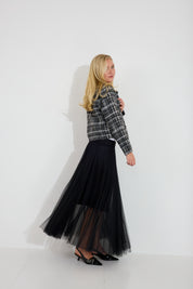 Kjol Tuille Mesh - Svart