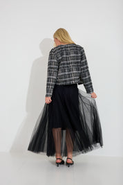 Kjol Tuille Mesh - Svart