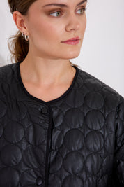 Jacka Faux Leather - Svart