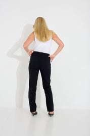Flexy finbyxor med ficka - Svart