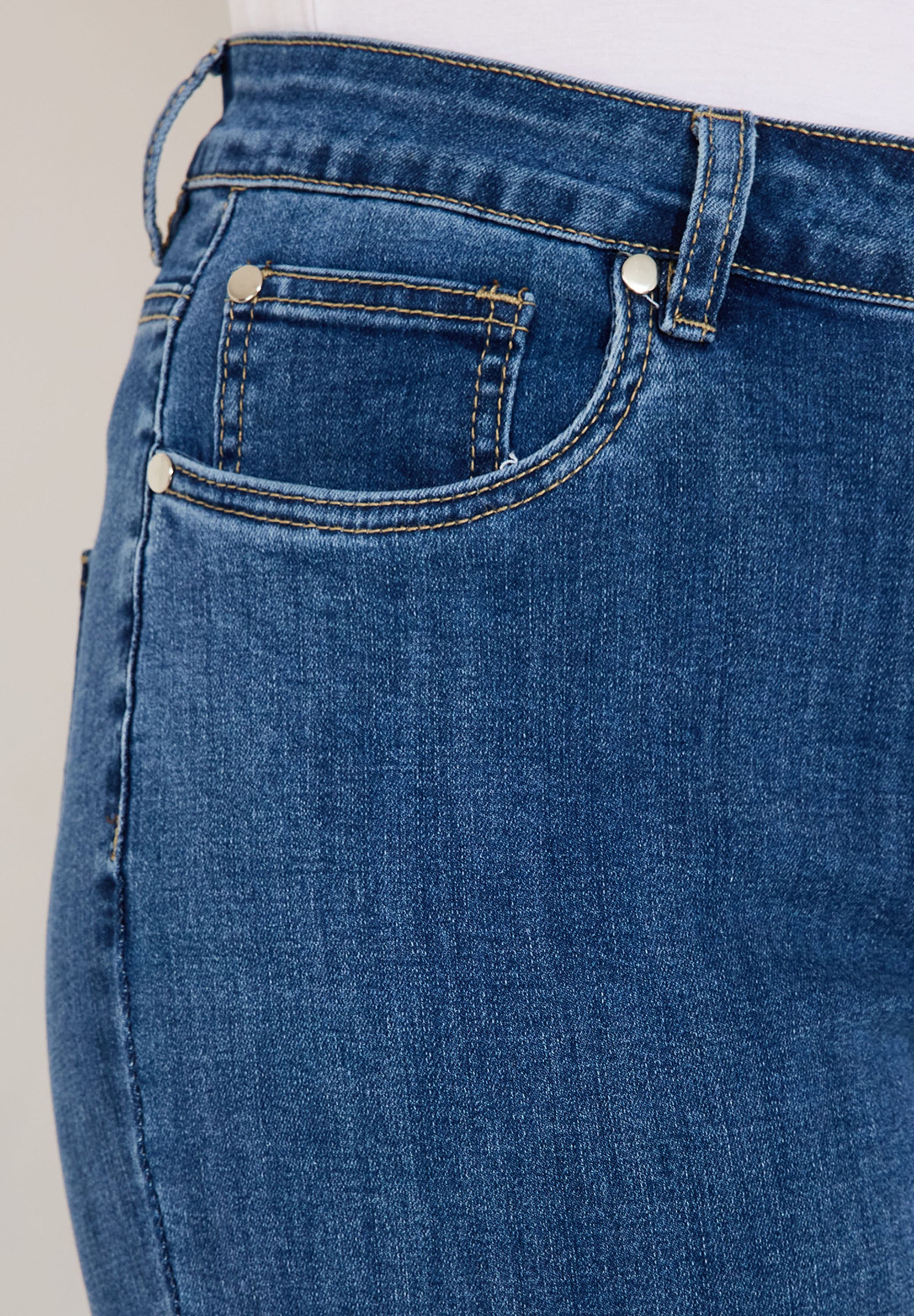 Jeans ankellängd - Midblue