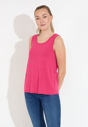 Linne i mjuk trikå - Cerise