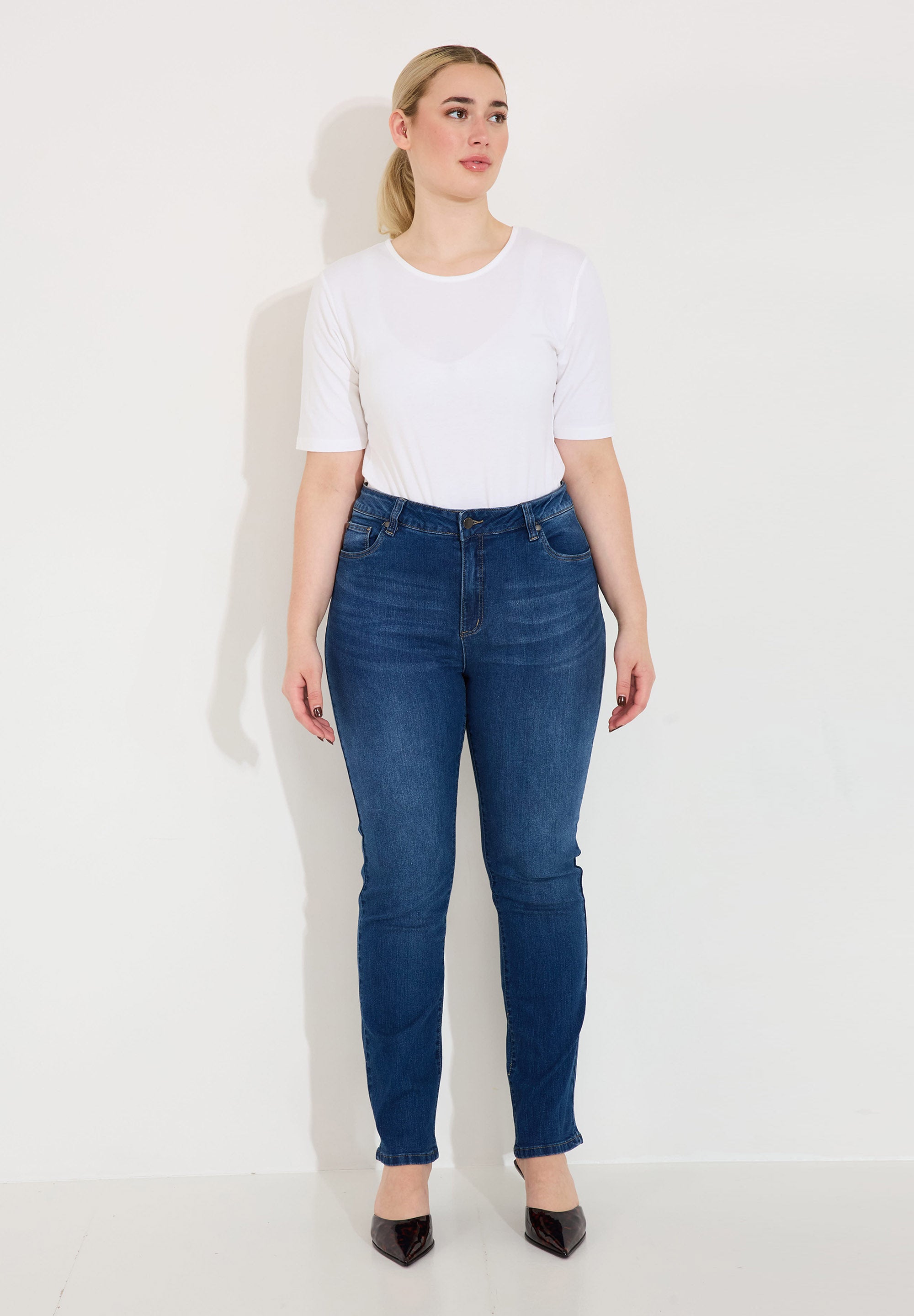 Heidi Jeans - Washed Denim | Mingel